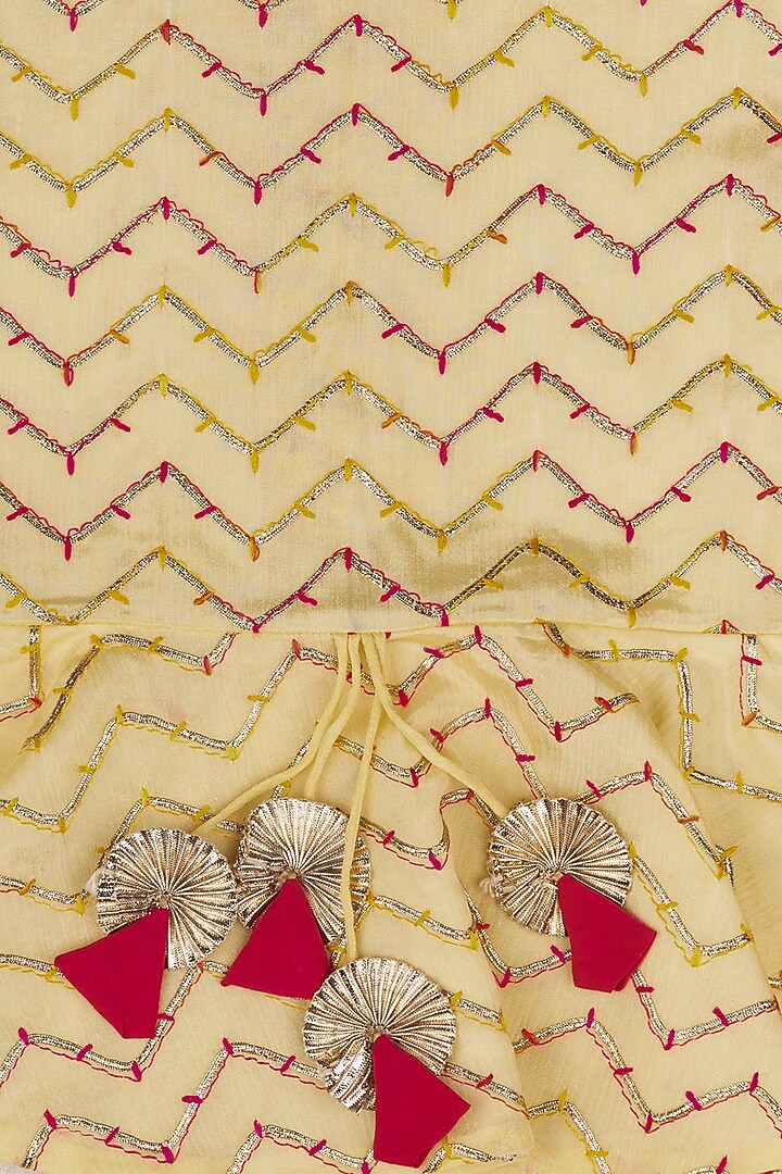 Pink Muslin Pant Set For Girls by Little Stars at Pernia's Pop Up Shop