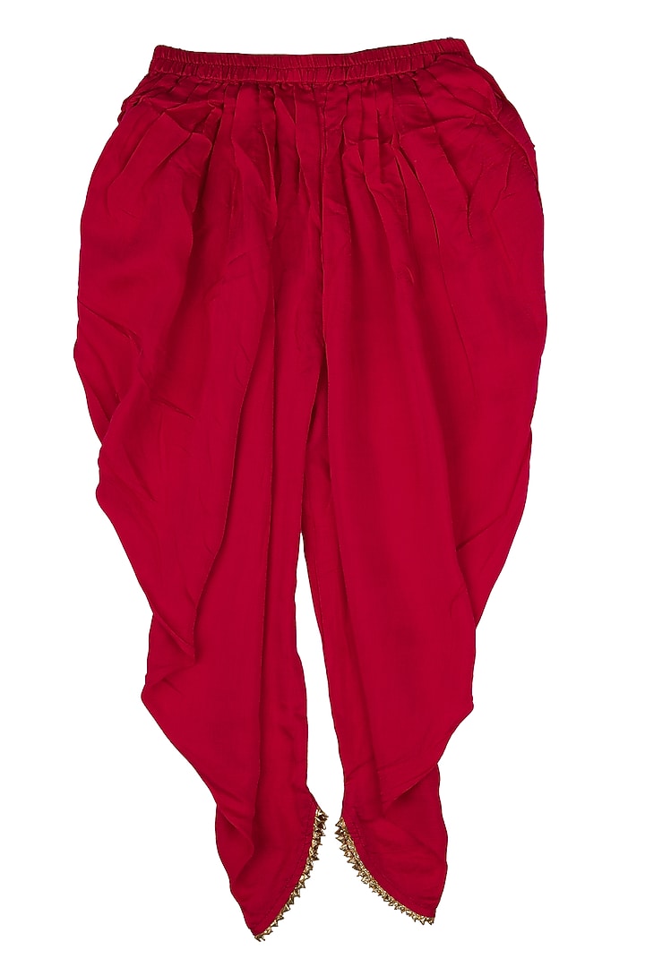 Pink Muslin Pant Set For Girls by Little Stars at Pernia's Pop Up Shop