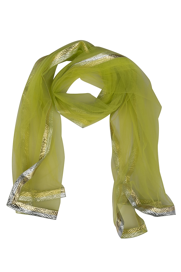 Lime Muslin Sharara Set For Girls by Little Stars at Pernia's Pop Up Shop