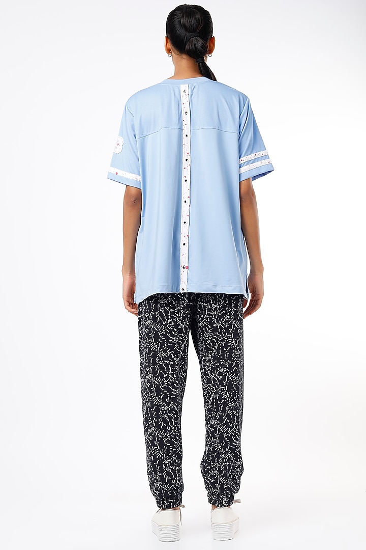 Sky Blue Jersey T-Shirt by LstSoles at Pernia's Pop Up Shop