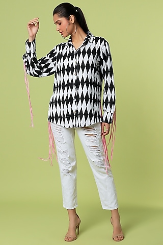 Black Block Printed Shirt by LstSoles