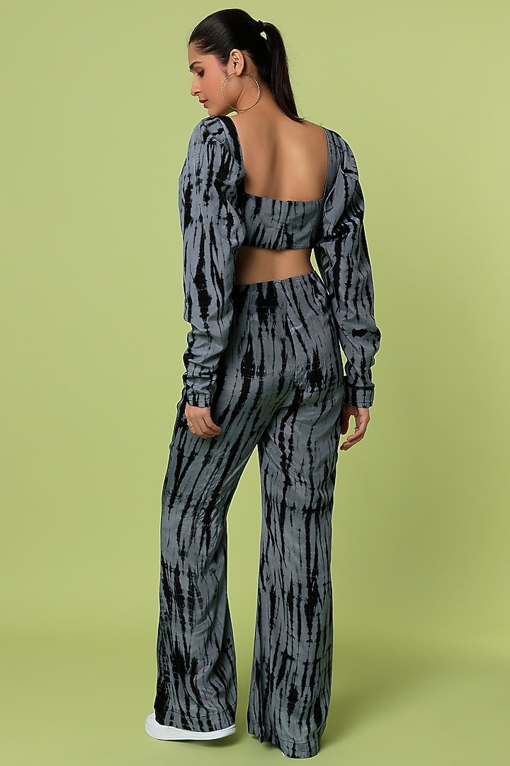Black & Grey Printed Jumpsuit by LstSoles at Pernia's Pop Up Shop