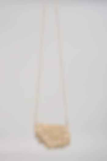 Gold Velvet Embroidered Mini Clutch by Lovetobag at Pernia's Pop Up Shop