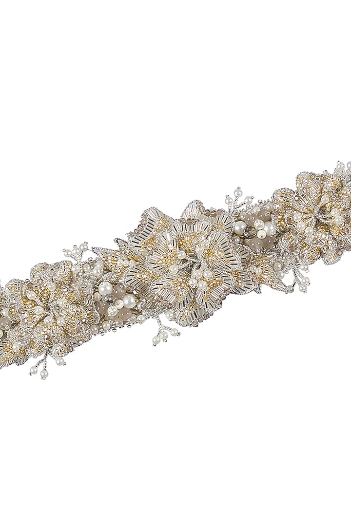 Silver Beads Embellished Waist Belt by Lovetobag at Pernia's Pop Up Shop