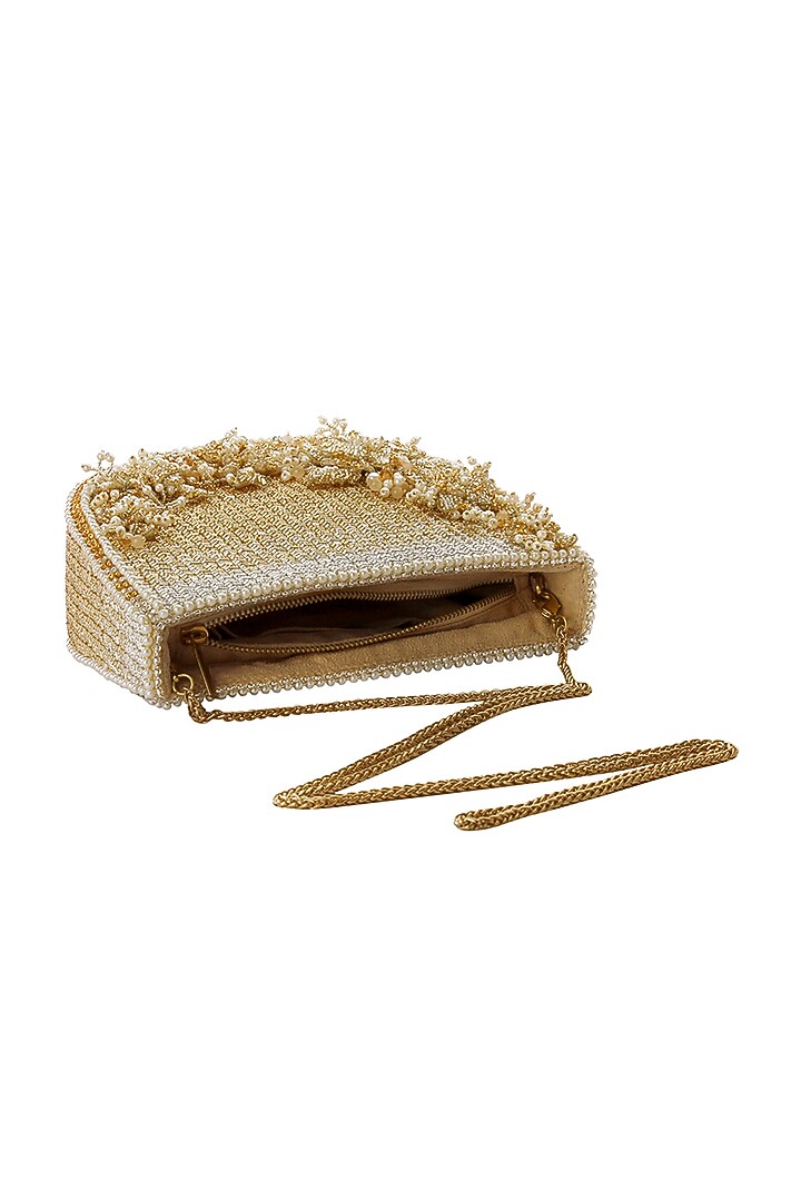 Gold & Silver Embellished Hand-Bag by Lovetobag at Pernia's Pop Up Shop