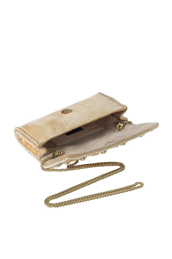 Gold Embellished Wallet by Lovetobag at Pernia's Pop Up Shop
