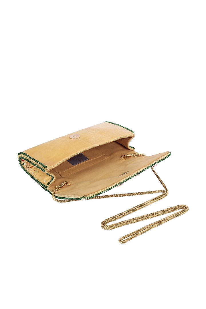 Ruby & Emerald Embellished Wallet by Lovetobag at Pernia's Pop Up Shop