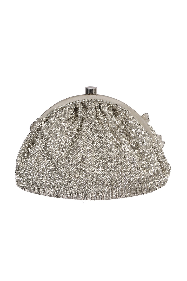 Silver Embellished Pouch by Lovetobag at Pernia's Pop Up Shop