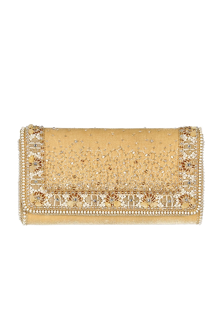 Gold & Silver Embellished Wallet by Lovetobag