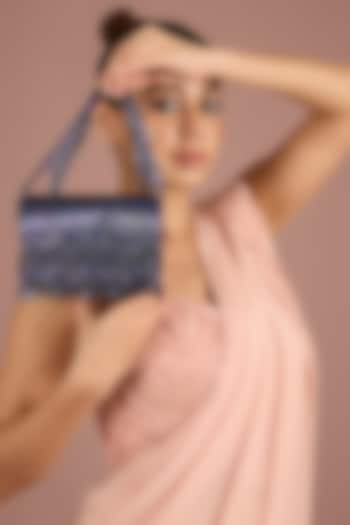 Iris Purple Satin & Suedette Clutch by Lovetobag at Pernia's Pop Up Shop