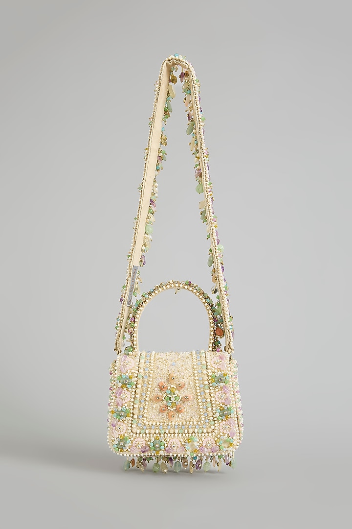 Amethyst Lavender Satin & Suedette Bag by Lovetobag at Pernia's Pop Up Shop