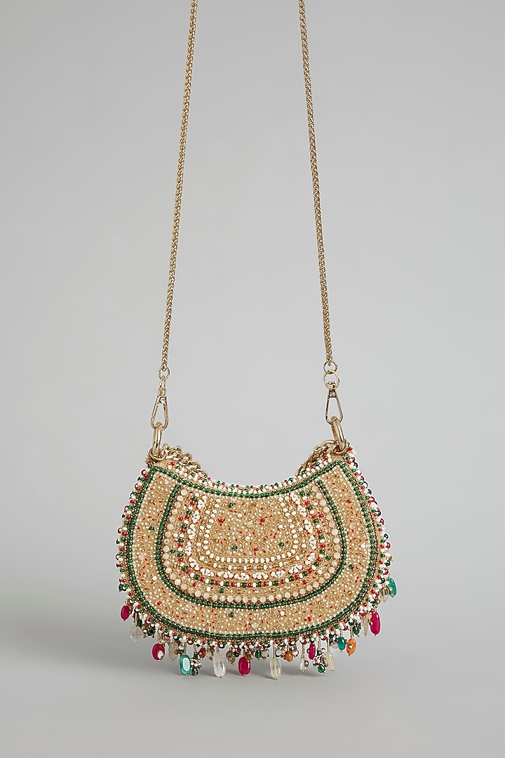 Multi-Colored Satin & Suedette Bag by Lovetobag at Pernia's Pop Up Shop