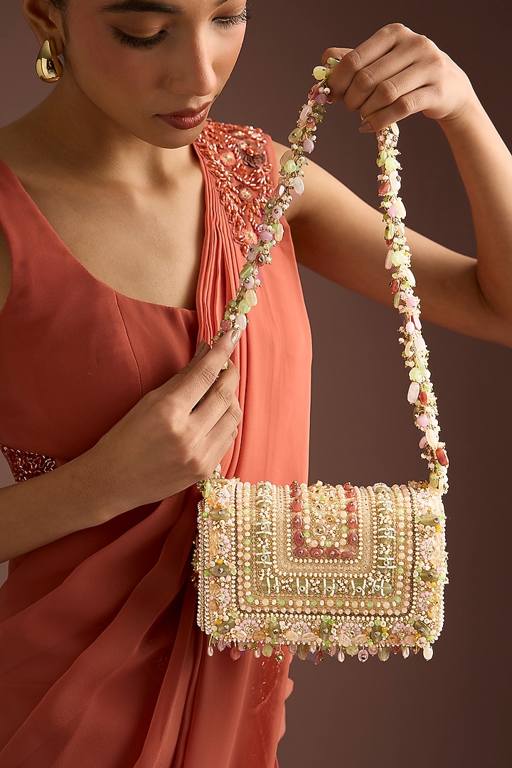 Pastel-Colored Satin & Suedette Bag by Lovetobag at Pernia's Pop Up Shop