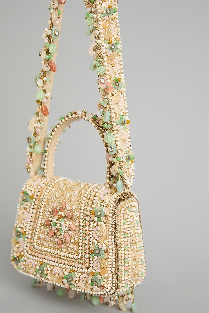 Pastel-Colored Satin & Suedette Bag by Lovetobag at Pernia's Pop Up Shop