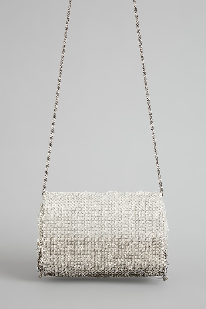Silver Satin & Suedette Bag by Lovetobag at Pernia's Pop Up Shop
