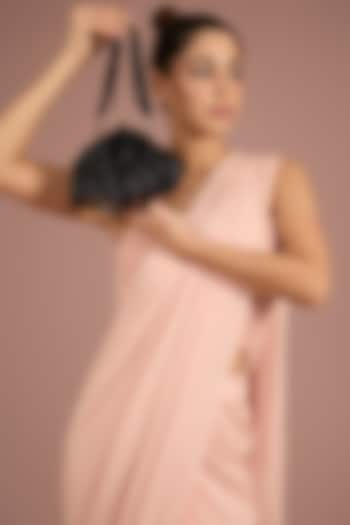 Black Satin & Suedette Clutch by Lovetobag at Pernia's Pop Up Shop