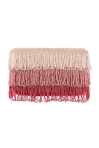 Red Handmade Flapover Clutch by Lovetobag