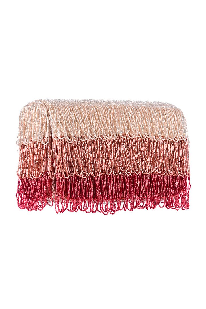 Red Handmade Flapover Clutch by Lovetobag at Pernia's Pop Up Shop