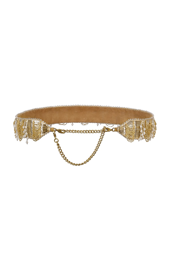 Gold & Silver Embellished Waist Belt by Lovetobag at Pernia's Pop Up Shop