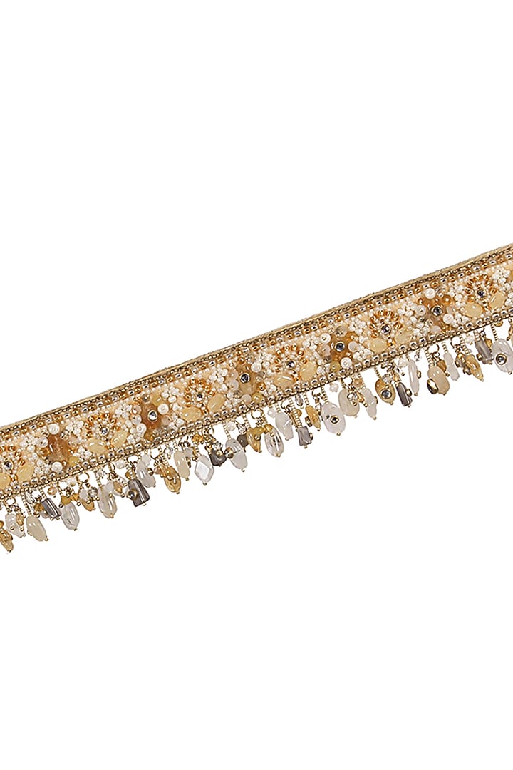 Gold Embroidered Waist Belt by Lovetobag at Pernia's Pop Up Shop