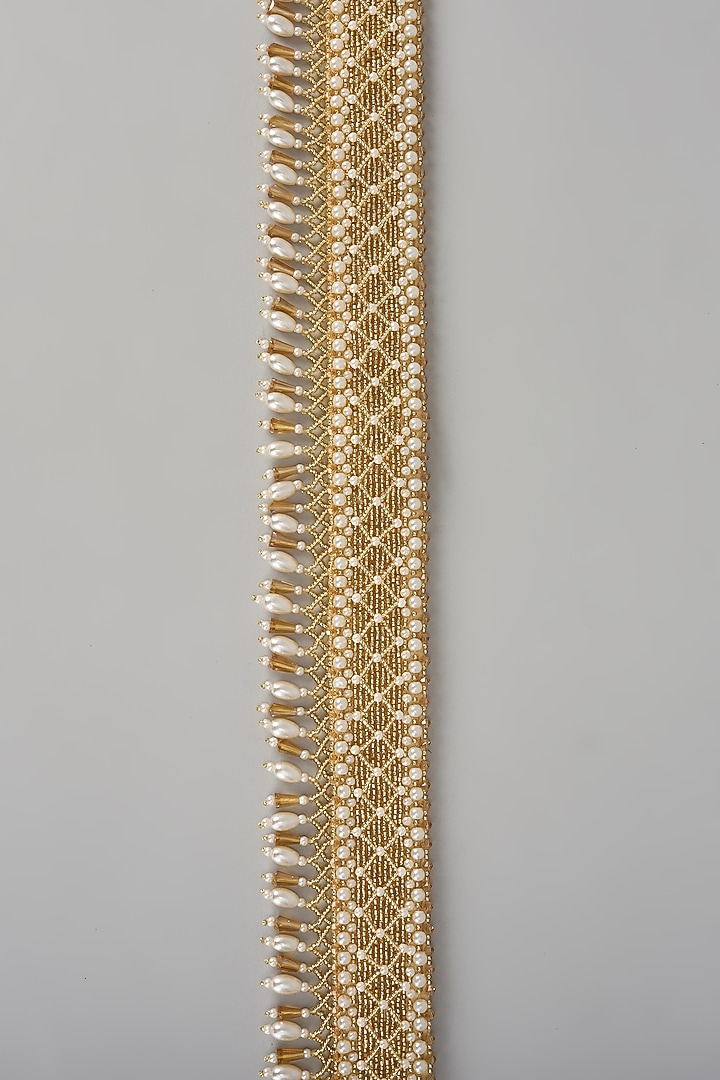 Gold Satin Embellished Belt by Lovetobag at Pernia's Pop Up Shop