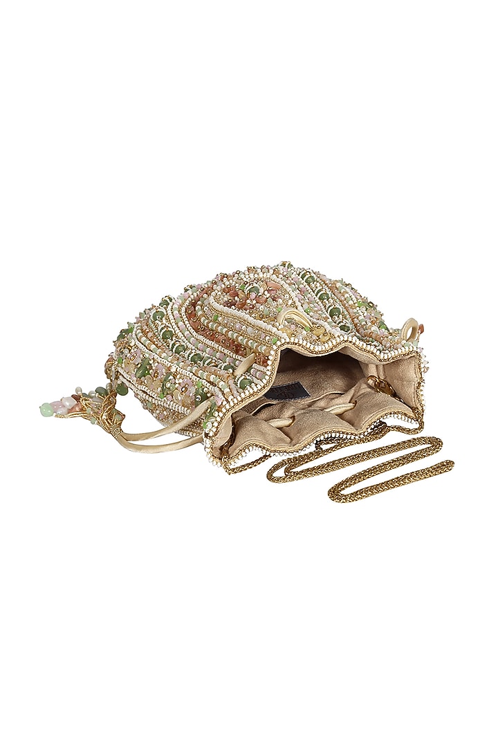 Multi-Colored Embroidered Potli by Lovetobag at Pernia's Pop Up Shop