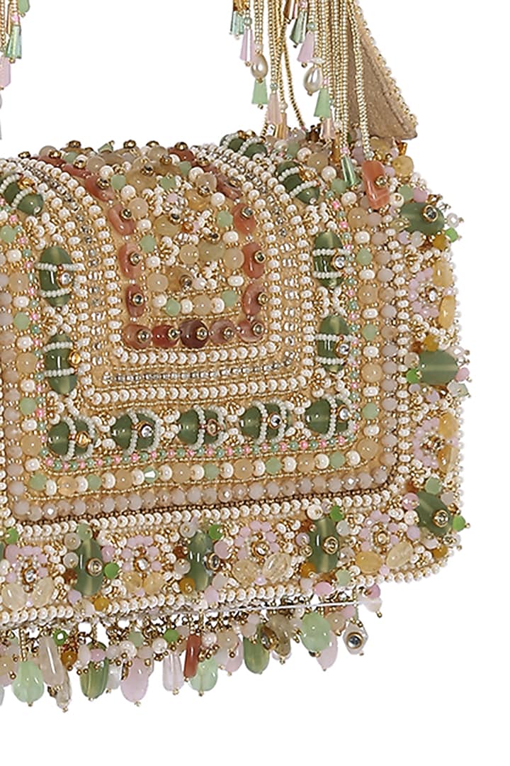 Gold Embroidered Clutch by Lovetobag at Pernia's Pop Up Shop