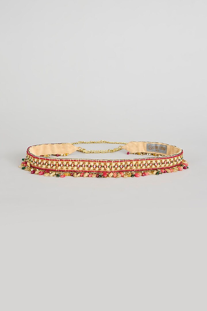 Ruby Red Velvet Waist Belt by Lovetobag at Pernia's Pop Up Shop