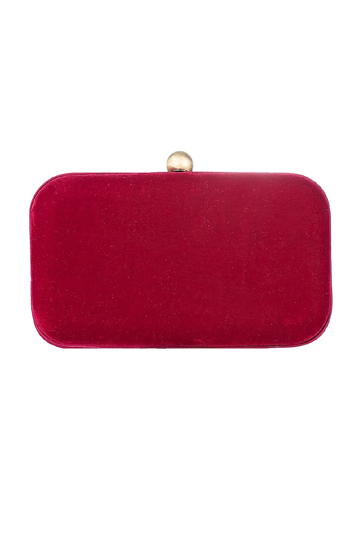 Ruby Red Hand Embroidered Monogram Bag by Lovetobag at Pernia's Pop Up Shop