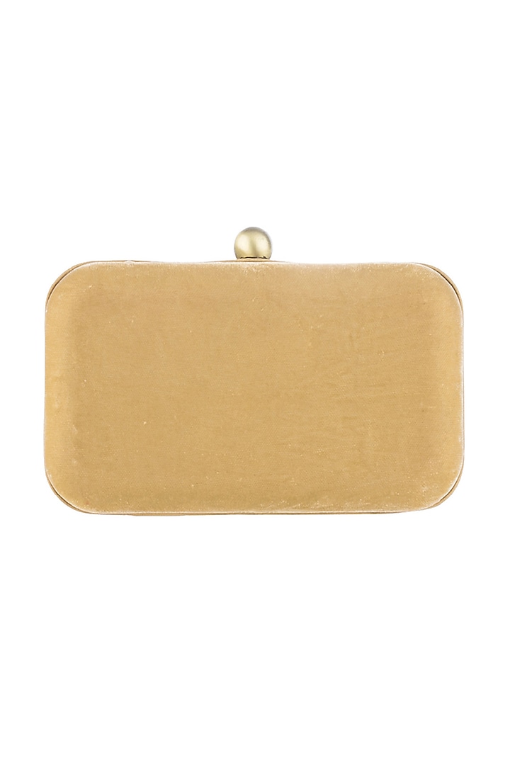 Champagne Beige Hand Embroidered Monogram Bag by Lovetobag at Pernia's Pop Up Shop
