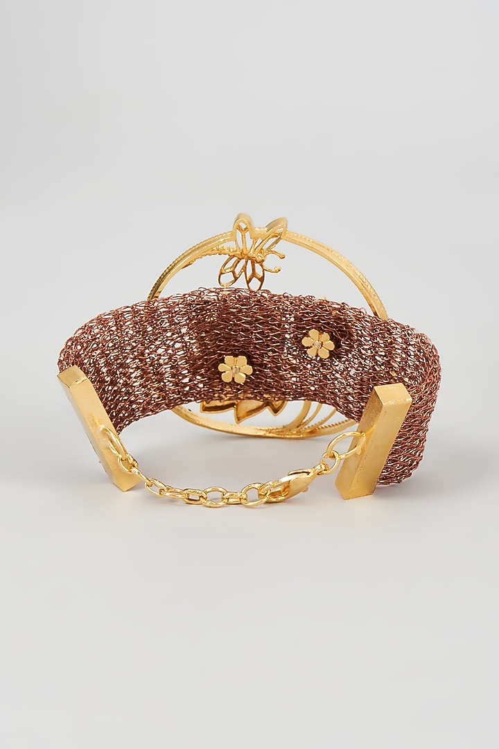Two Tone Finish Handcrafted Enamelled Choker Necklace by Trupti Mohta at Pernia's Pop Up Shop