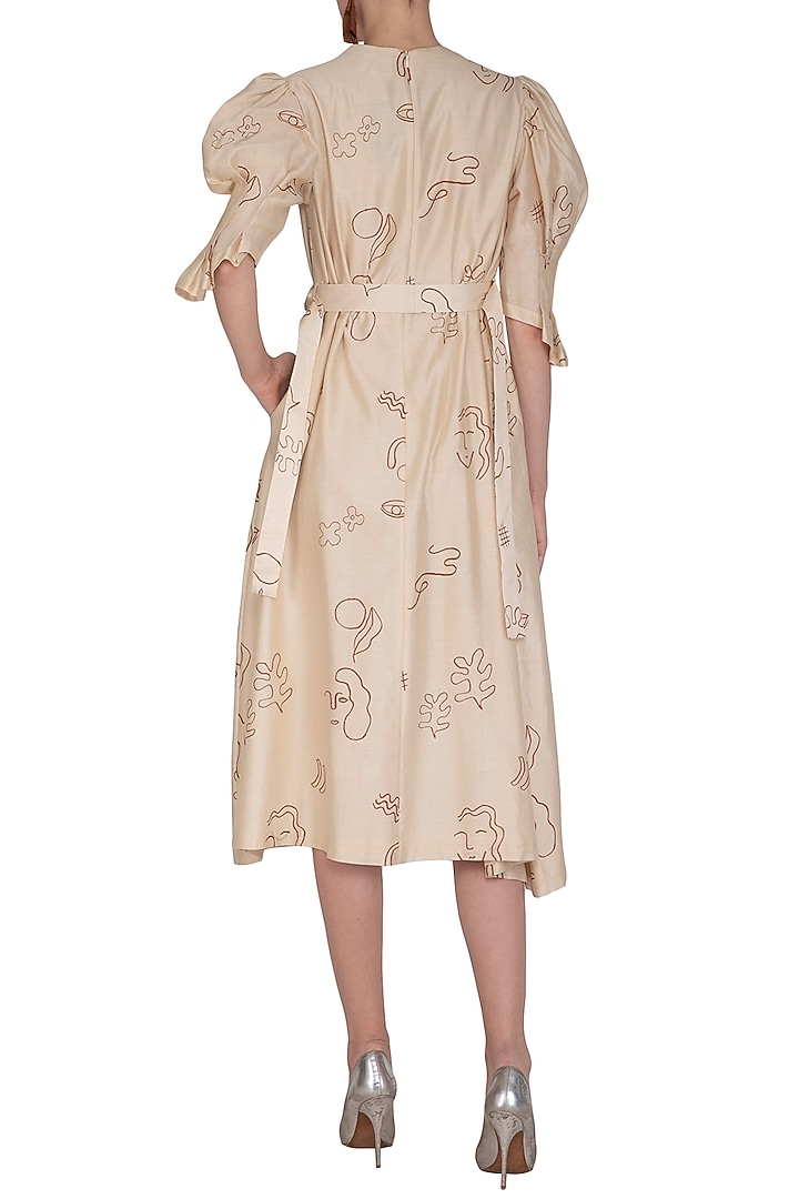 Ivory Shift Midi Summer Dress by Little Things Studio at Pernia's Pop Up Shop