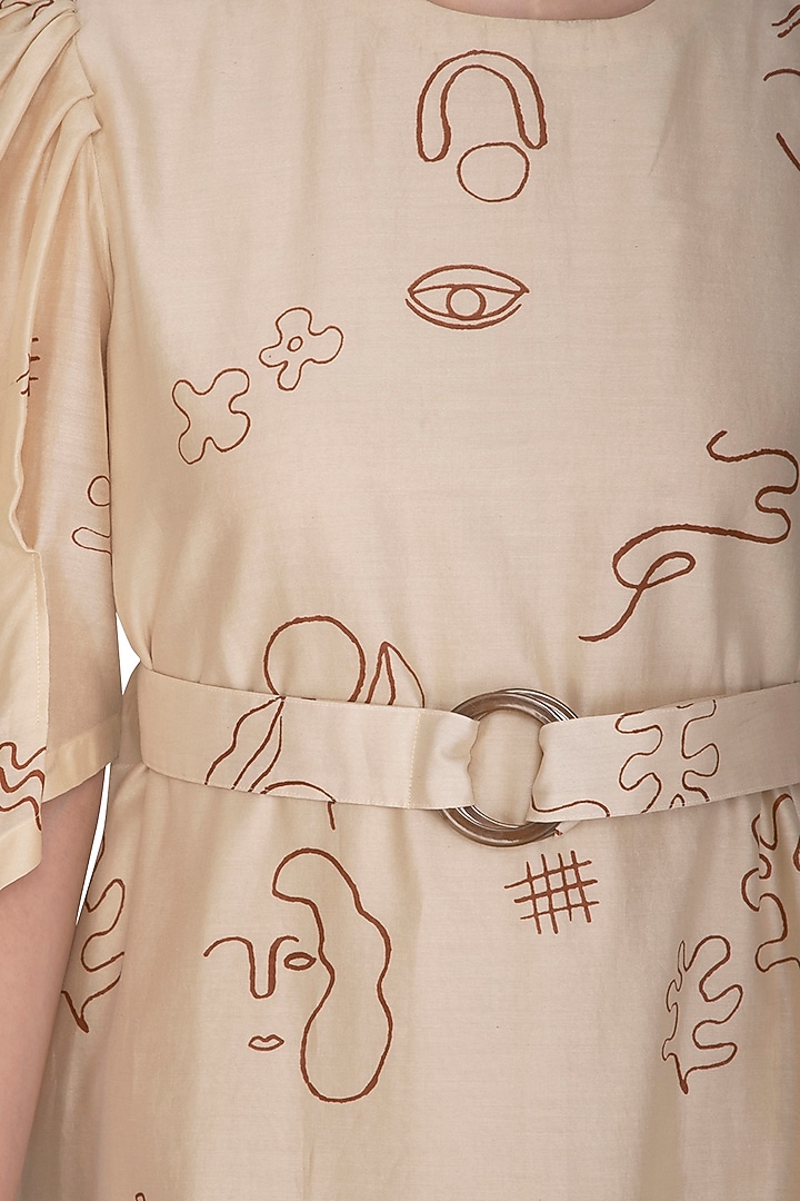 Ivory Shift Midi Summer Dress by Little Things Studio at Pernia's Pop Up Shop