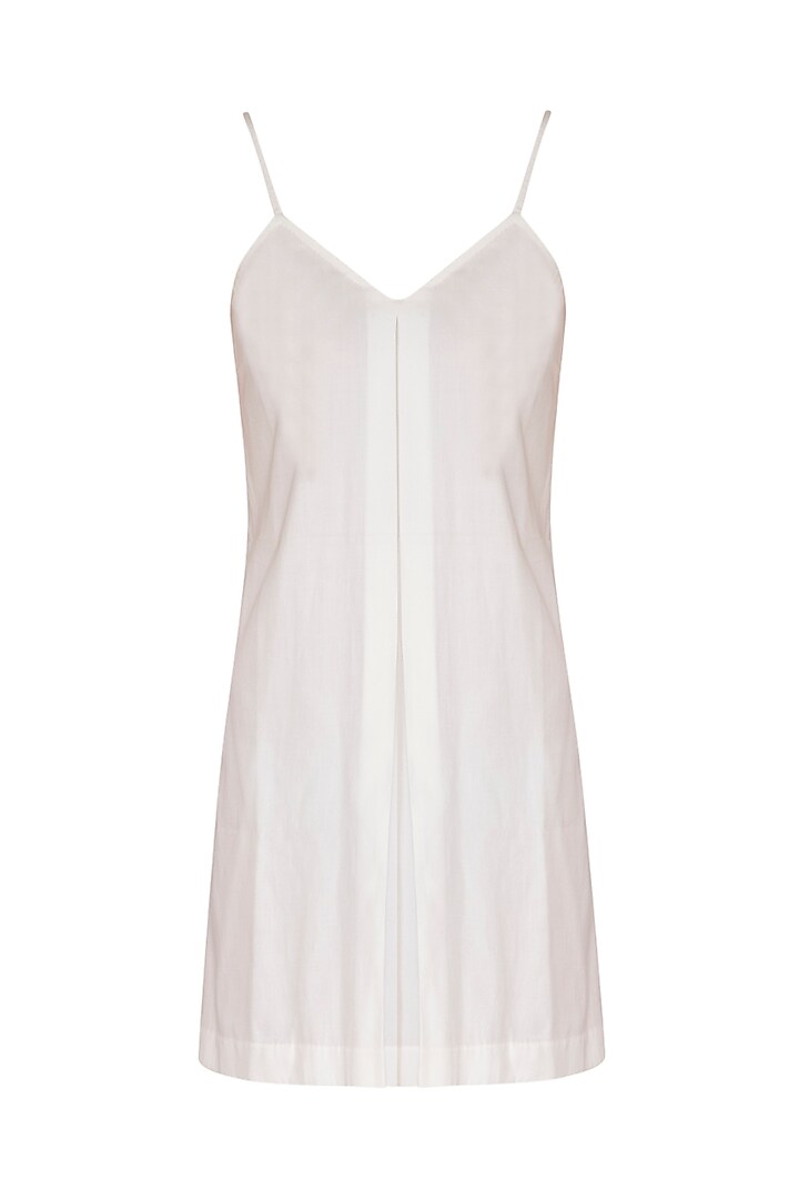 White Screen Printed Summer Dress With Inner Slip by Little Things Studio at Pernia's Pop Up Shop