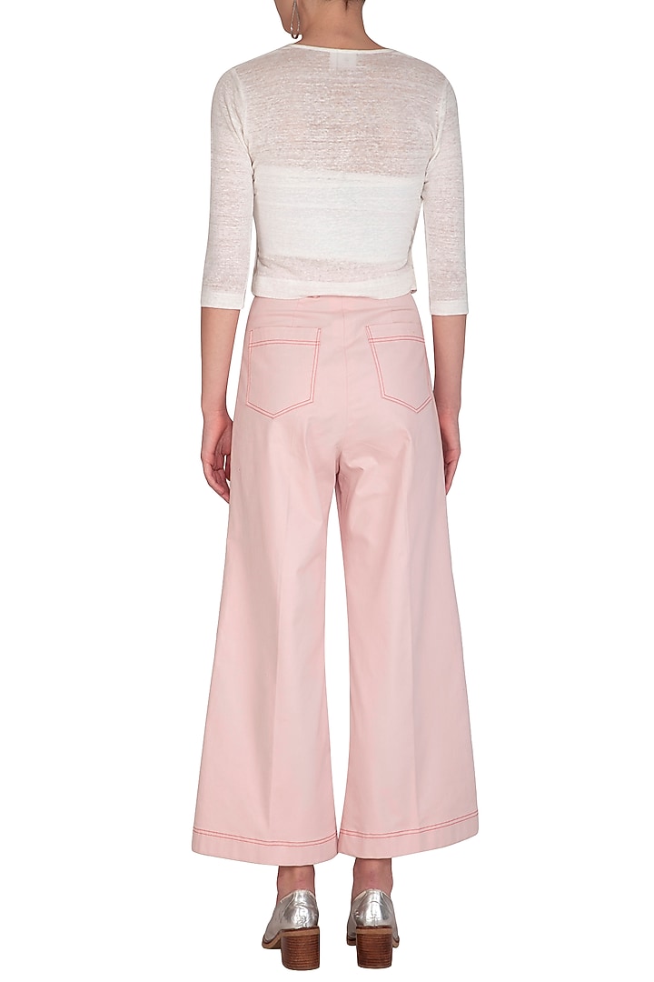 White Top With Pink Pants by Little Things Studio at Pernia's Pop Up Shop