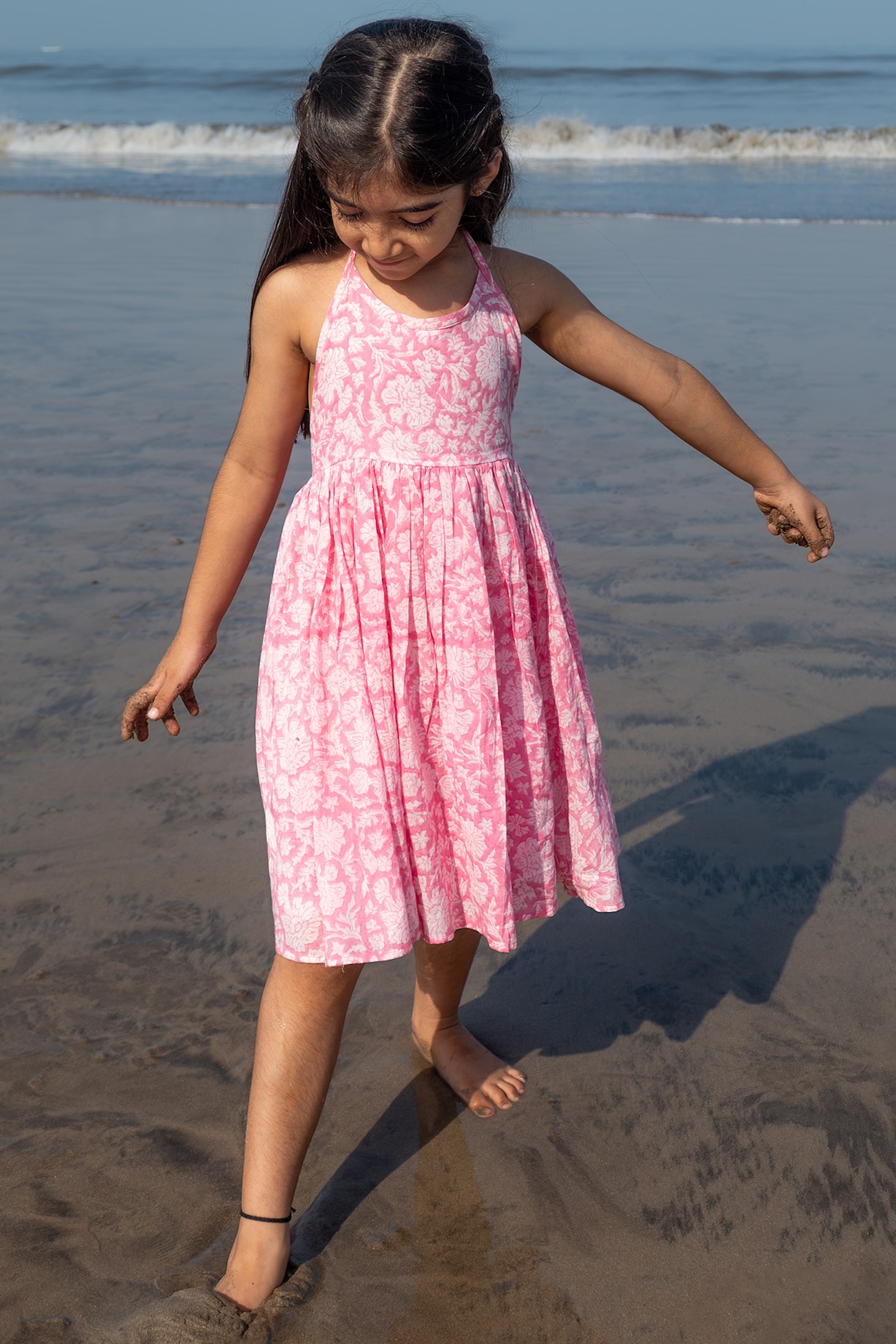 Pink Mal Mal Cotton Hand Block Printed Dress For Girls by Love the World  Today at Pernia's Pop Up Shop