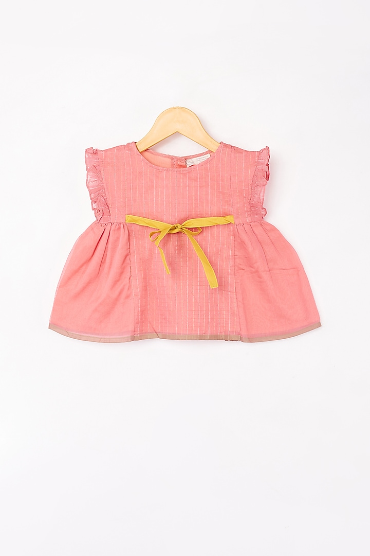 Geranium Pink Co-Ord Set For Girls by Love the World Today at Pernia's Pop Up Shop
