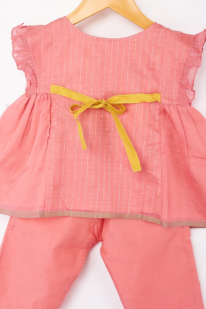 Geranium Pink Co-Ord Set For Girls by Love the World Today at Pernia's Pop Up Shop