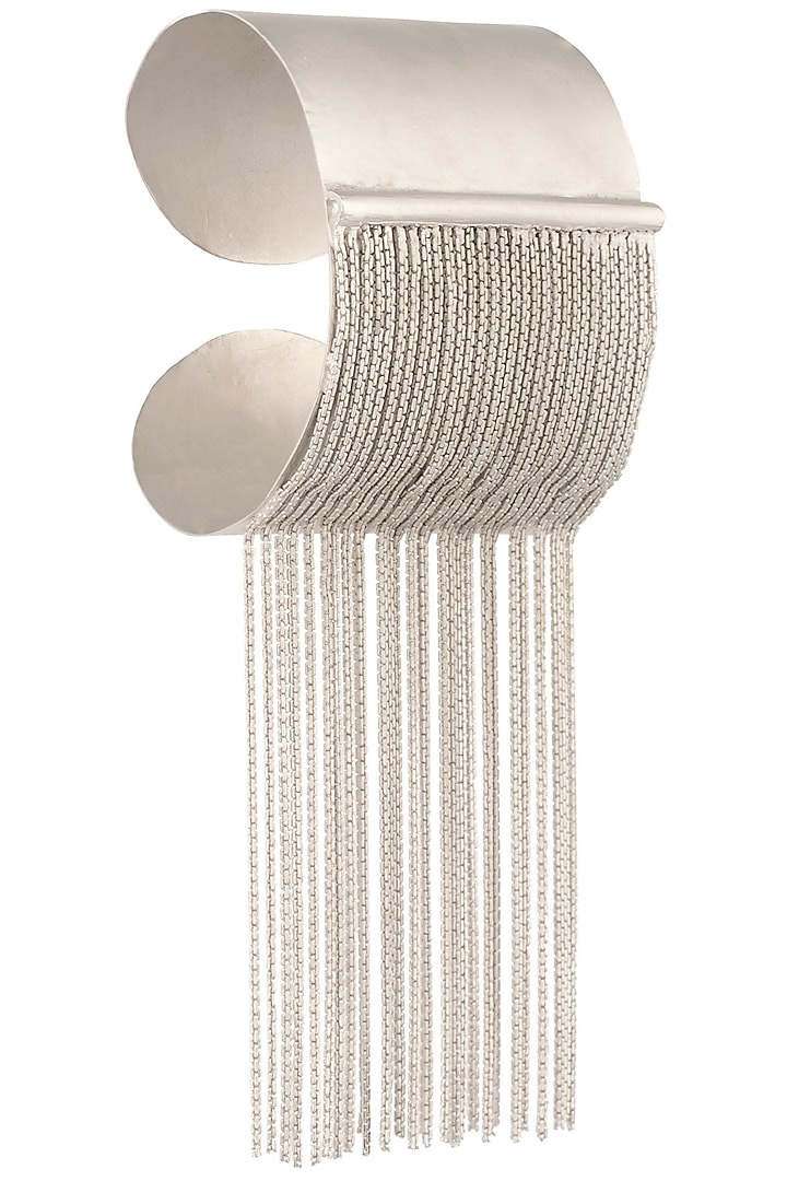 Silver fringes hand cuff available only at Pernia's Pop Up Shop.