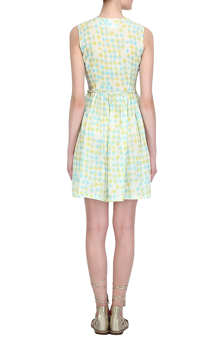 Yellow sky buttoned down dress available only at Pernia's Pop Up Shop.