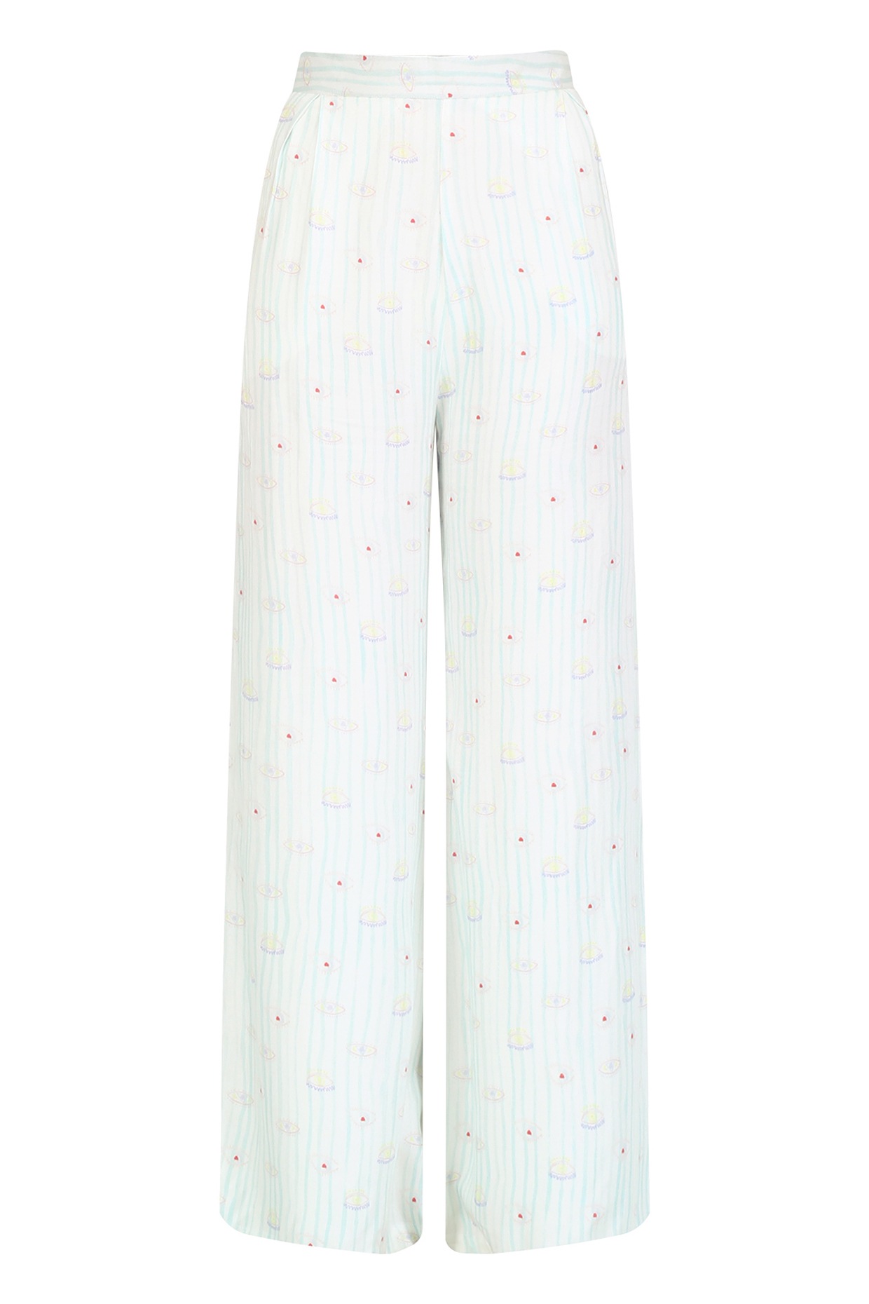 patterned high waisted pants