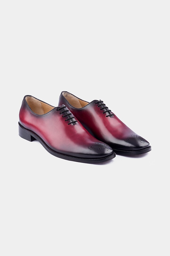Buy Luxuro Formello Red Calf Leather Shoes at 2024