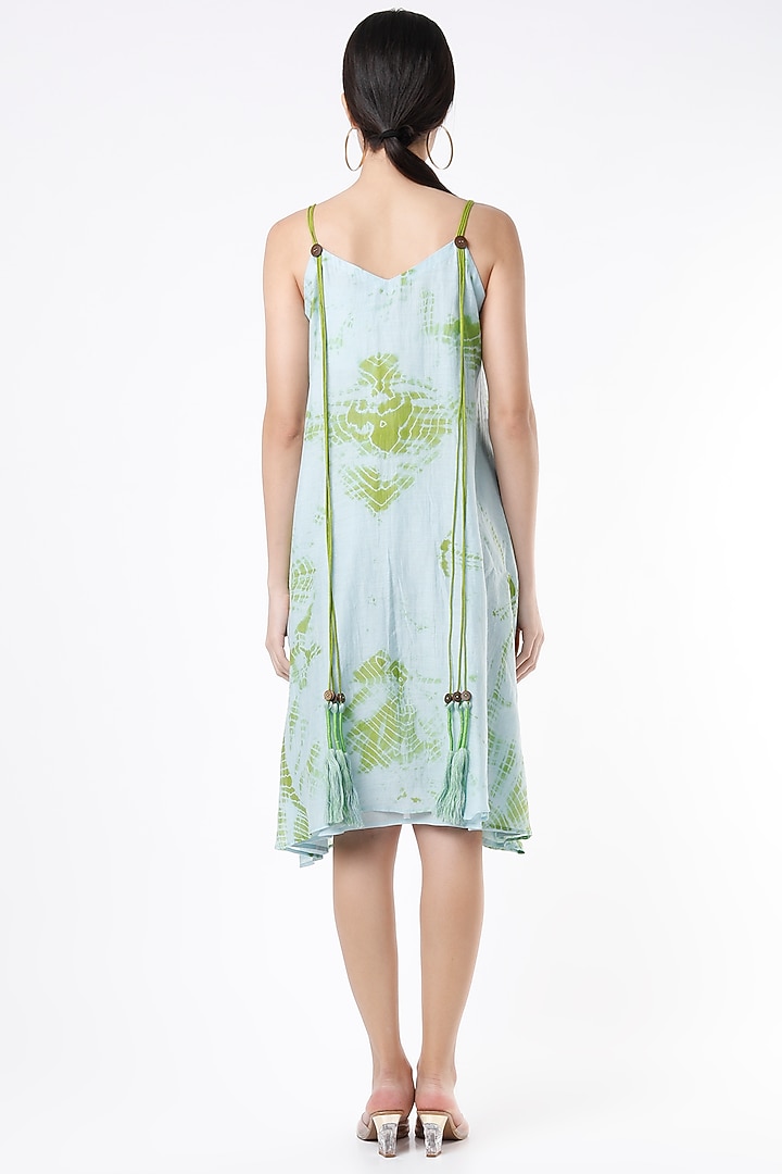 Sky Blue Tie-Dye Cami Summer Dress by Lugda by DIHI at Pernia's Pop Up Shop