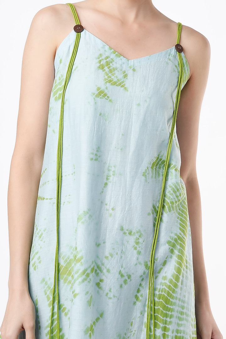 Sky Blue Tie-Dye Cami Summer Dress by Lugda by DIHI at Pernia's Pop Up Shop