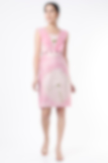 Blush Pink Tie-Dye Dress by Lugda by DIHI