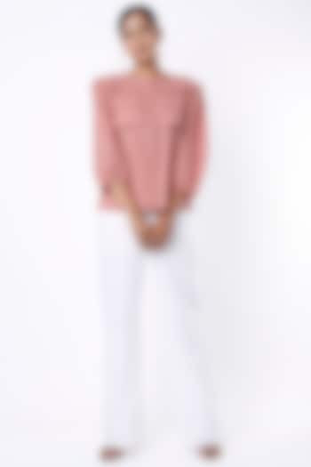 Blush Pink Cotton Formal Shirt by Lugda by DIHI at Pernia's Pop Up Shop