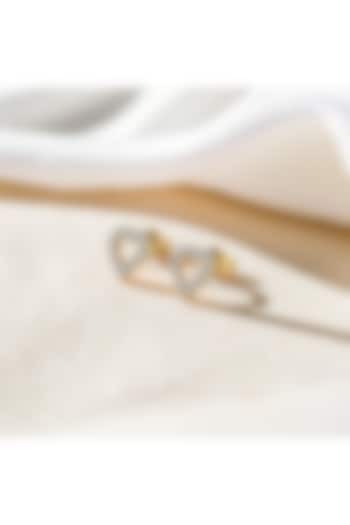 Gold Plated Lab-Grown Diamond Stud Earrings In Sterling Silver by Lukson at Pernia's Pop Up Shop