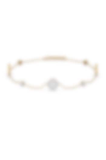 Gold Plated Lab-Grown Diamond Bracelet In Sterling Silver by Lukson at Pernia's Pop Up Shop