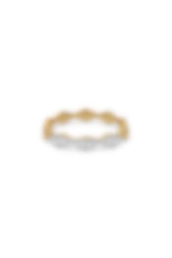 Gold Plated Lab-Grown Diamond Ring In Sterling Silver by Lukson at Pernia's Pop Up Shop