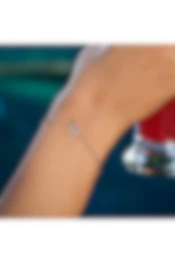 Gold Plated Lab-Grown Diamond Bracelet In Sterling Silver by Lukson at Pernia's Pop Up Shop
